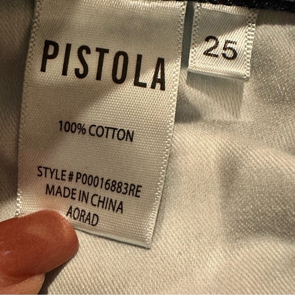 PISTOLA Charlie High Rise Classic Straight Ankle Denim Jeans sz 25 Womens Aurora - Picture 8 of 8